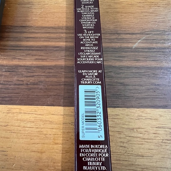 Charlotte Tilbury Brow Lift - 3 Way Shape Tool *SUPERMODEL - Dark Brown Black - Picture 3 of 4